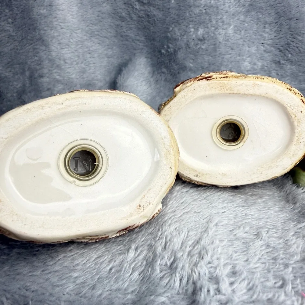 Vintage Ceramic Chicken Salt and Pepper Shakers Set with Nest Base Tray